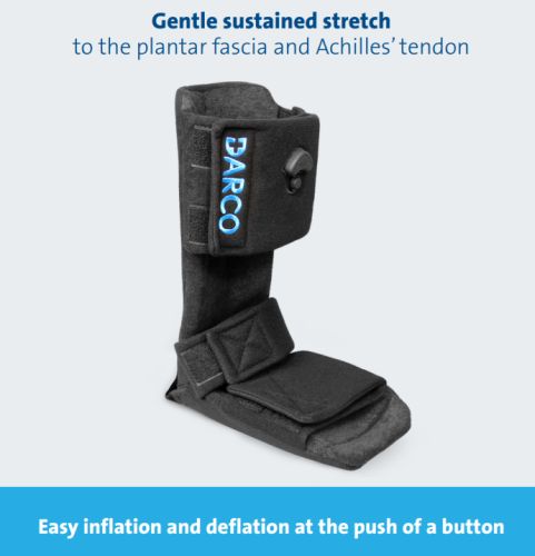 DARCO Plantar Fasciitis Night Splint - Black - Small - Adjustable Dorsiflexion
