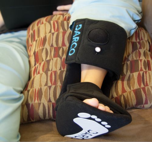 DARCO Plantar Fasciitis Night Splint - Black - Small - Adjustable Dorsiflexion