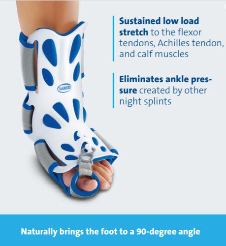 Darco Body Armor Night Splint - Plantar Fasciitis, Heel Spurs, Achilles Support - One Size Fits All