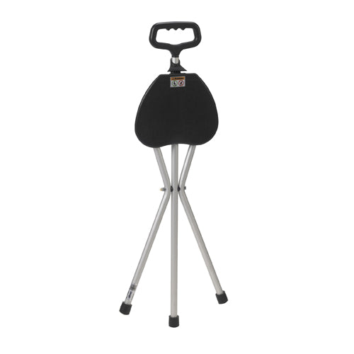 Adjustable Folding Cane Seat - Bronze - Lightweight Walking Stick with Comfortable Seat