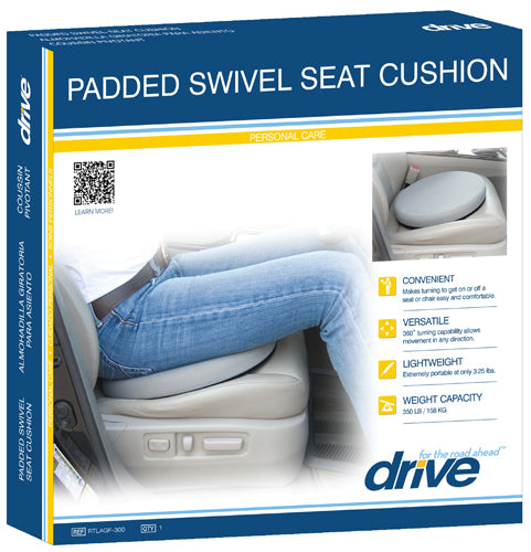 360° Swivel Seat Cushion - Rotating Mobility Aid for Easy Transfer - 300 lb Capacity