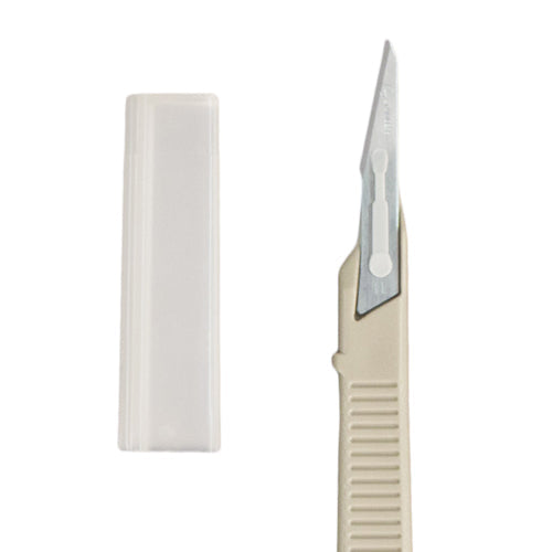 Scalpel #11 Disposable with Safety Guard - Sheffield Steel - 10/Box
