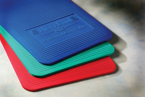 TheraBand Blue Exercise Mat - 24 x 75 x 0.6 Inch - High-Density, Comfortable, Waterproof