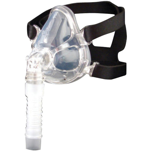 Deluxe Full Face CPAP/BiPAP Mask with Soft Silicone Cushion & Headgear - Medium