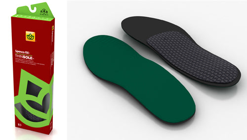 Spenco Thinsole Insoles - Women's 7-8 / Men's 6-7 - Arch Support & Shock Absorption