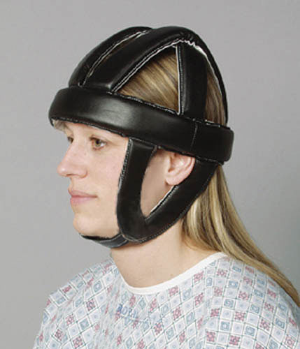 Protective Helmet for Head Injury - Soft Crown, Adjustable Chin Strap, Large 22-23