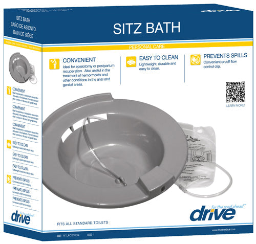Sitz Bath for Hemorrhoid Treatment & Postpartum Care - Fits Standard Toilets