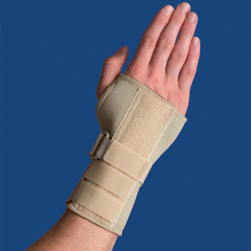 Thermoskin Carpal Tunnel Wrist Brace with Dorsal Stay - Medium, Left Hand