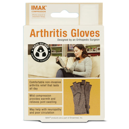 IMAK Arthritis Gloves Small - Mild Compression for Joint Pain Relief