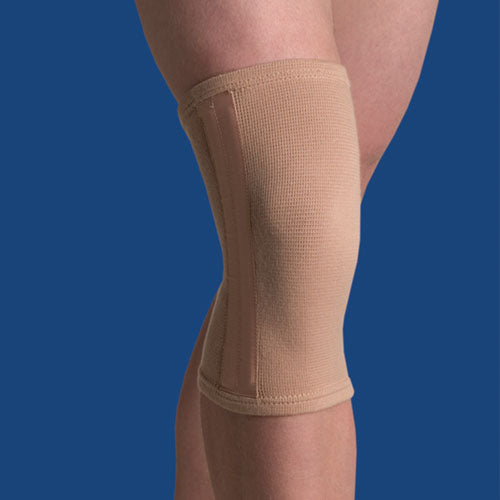 Elastic Knee Brace with Stabilizers Beige X-Large 16.5 - 18