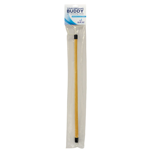 Dressing Stick with Push Pull Hooks - Long Reach Mobility Aid 27"