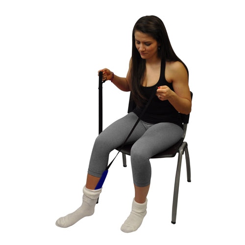 Get Your Sock On Sock Aid with Terry Cloth Exterior & Flexible Core