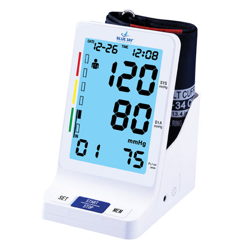 Blue Jay Perfect Measure Big Digit Talking Blood Pressure Monitor - Deluxe Auto-Inflate BP Unit