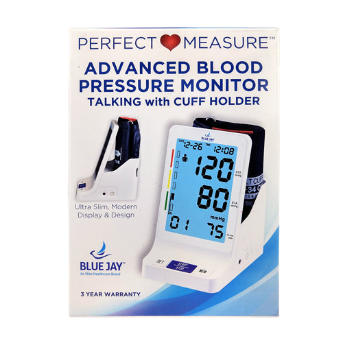 Blue Jay Perfect Measure Big Digit Talking Blood Pressure Monitor - Deluxe Auto-Inflate BP Unit
