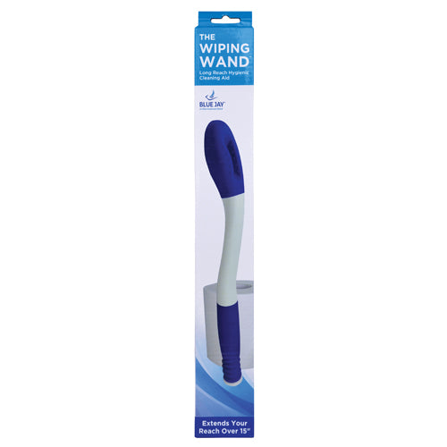 Long Reach Toilet Tissue Aid - Blue Jay Wiping Wand for Personal Hygiene