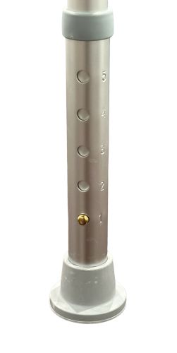 Bathroom Shower Chair with Back and Padded Arms - Adjustable Height, 300 lb Capacity - Cs/2