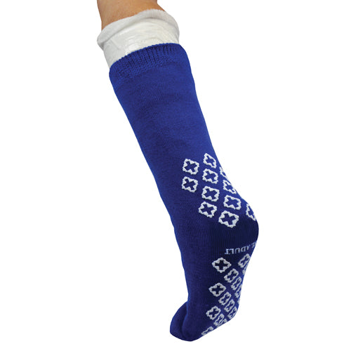 Sock It To Me Non-Slip Cast Sock - Latex-Free Warm Toe Cover - Blue Jay Brand - Pair