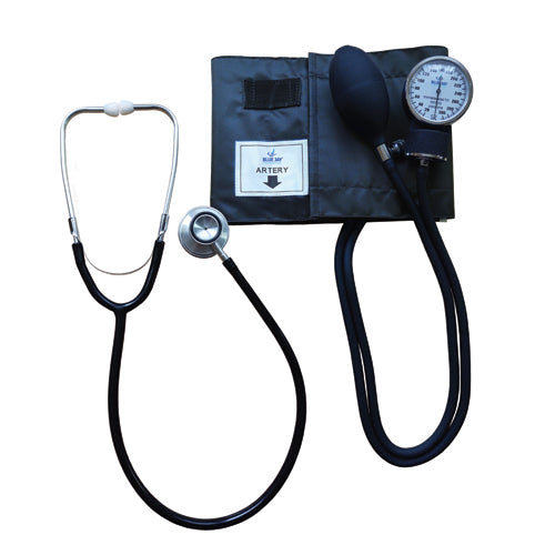 Perfect Measure Aneroid Blood Pressure Monitor Kit with Stethoscope & Universal Cuff