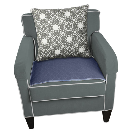 Blue Jay Reusable Absorbent Chair Pad 18 x 24 Navy Blue, 2-Pack