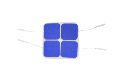 Blue Jay Reusable TENS Electrodes 2x2 Square - Premium Self-Adhesive Pads - Pack of 4