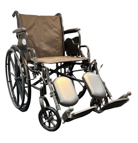 18" K3 Wheelchair with Elevating Leg Rests, Adjustable Seat Depth & Flip-Back Arms