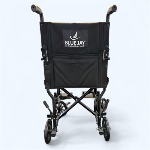 ROLL WITH ME 19" Steel Transport Wheelchair - Lightweight & Foldable
