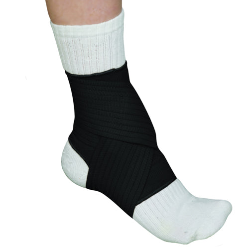 Blue Jay Adjustable Ankle Support Wrap - Medium (8-9) - Black - Pain Relief & Injury Protection