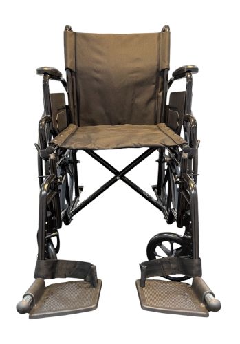 ROLL WITH ME 18" Standard Wheelchair with Flip-Up Desk Arms and Swing-Away Footrests