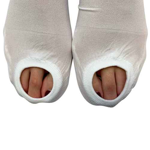 Anti-Embolism Stockings Large/Long 15-20mmHg Thigh High, Inspection Toe, Silicone Top