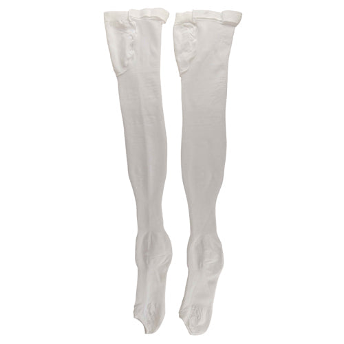 Anti-Embolism Stockings Large/Long 15-20mmHg Thigh High, Inspection Toe, Silicone Top