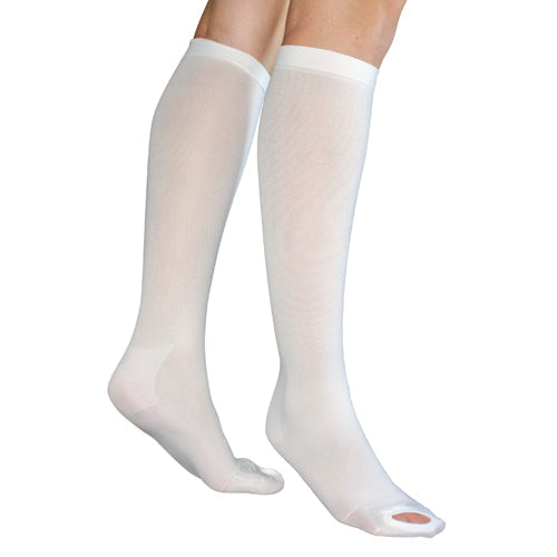 Anti-Embolism Stockings: Small/Long, 15-20mmHg, Below Knee, Inspection Toe