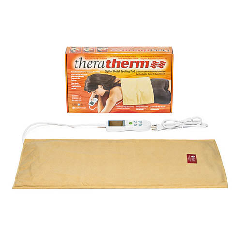Theratherm Digital Moist Heating Pad - 14 x 27 Inches - for Pain Relief & Muscle Therapy