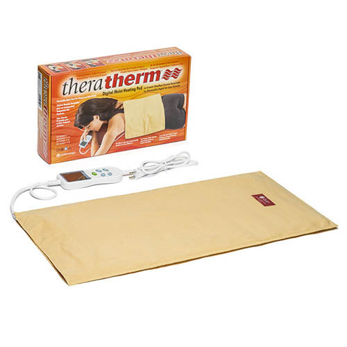 Theratherm Digital Moist Heating Pad - 14 x 27 Inches - for Pain Relief & Muscle Therapy