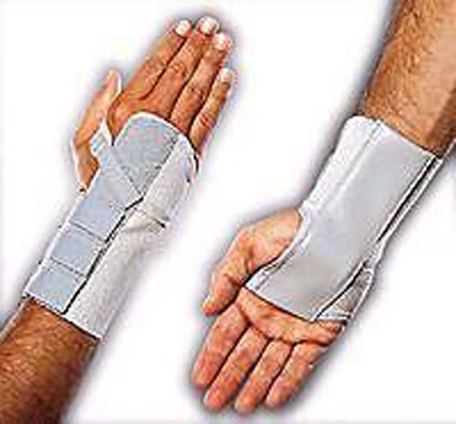 Gel Elastic Wrist Support - Right Hand, Large - with Hot/Cold Therapy Pad