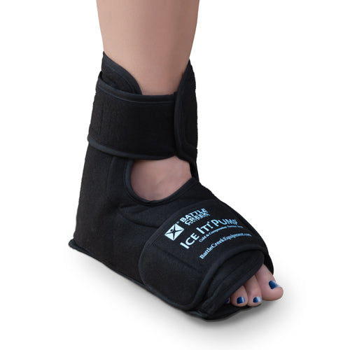 Ice It! Foot & Ankle Cold Compression Wrap - Targeted Pain Relief & Recovery