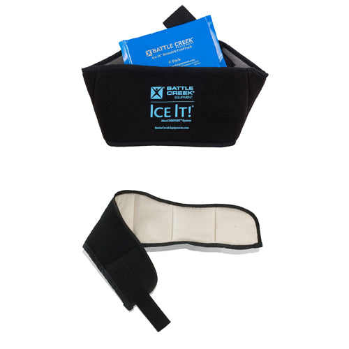 Neck Pain Relief Kit - Hot & Cold Therapy Wrap with Reusable Ice Pack & Moist Heat Pack