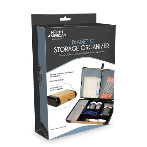 Diabetic Supplies Organizer Case - Portable Travel Storage for Glucometer & Diabetes Care