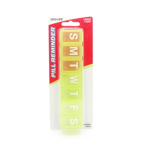 Pill Organizer 7-Day Large - Weekly Medication Reminder