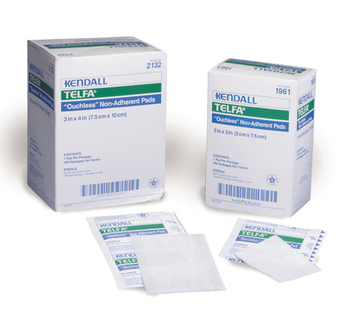 Telfa Non-Adherent Wound Dressing 3 x 8 Inches, Sterile, Box of 50