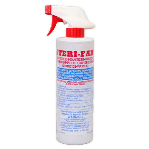 Steri-Fab Insecticide & Disinfectant Spray - 16 oz Pint - Kills Bed Bugs, Dust Mites, Mold & Mildew
