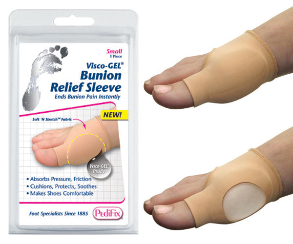 Bunion Relief Sleeve - Large Size - Gel Cushion for Bunion Pain and Protection
