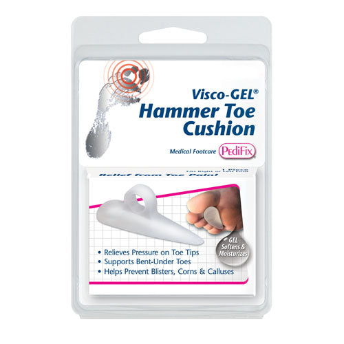 Visco-Gel Hammer Toe Cushion - Small Right - Foot Pain Relief & Corn Prevention
