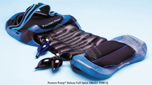 Posture Pump Full Spine Traction - Decompress Neck & Back Discs - Correct Posture - Blue Retail Model