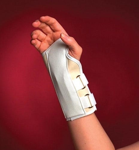 Sportaid Cock-Up Wrist Splint - Left Hand, Large - Removable Stays, Latex-Free Support