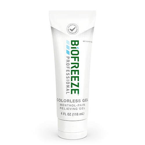 Biofreeze 4 Oz. Tube Dye-Free Professional Strength Pain Relief Gel