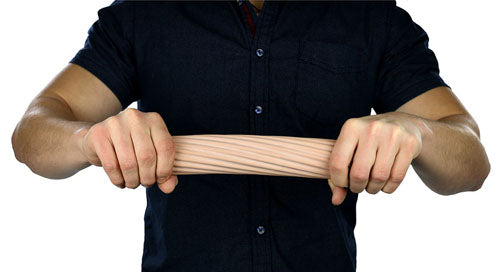 CanDo Twist-n-Bend Hand & Wrist Exerciser - Tan - Strengthens Grip & Range of Motion