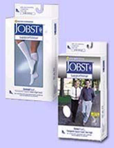 Jobst Sensifoot Over-The-Calf Socks - White - Medium - Cushioned Diabetic Socks