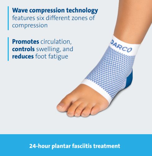 Plantar Fasciitis Sleeve for Women 7-10.5/Men 6-9.5, Medical-Grade Foot Pain Relief