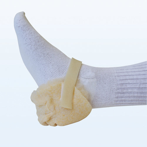 Synthetic Sheepskin Heel Protectors - Non-Allergenic Bed Sore Prevention - Pair