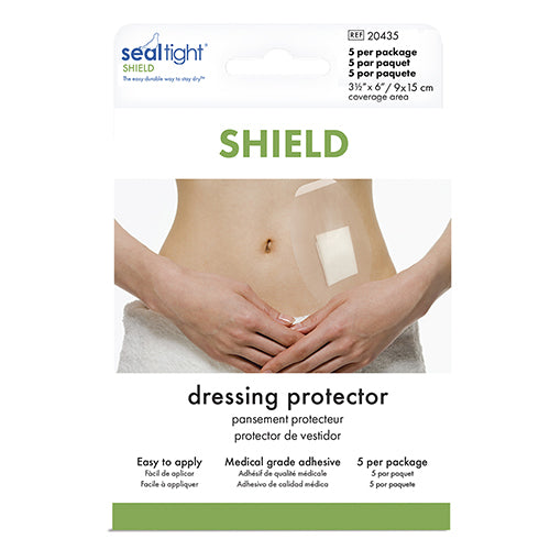 SEAL-TIGHT Shield Waterproof Dressing & Wound Protector Patches, 5 Count